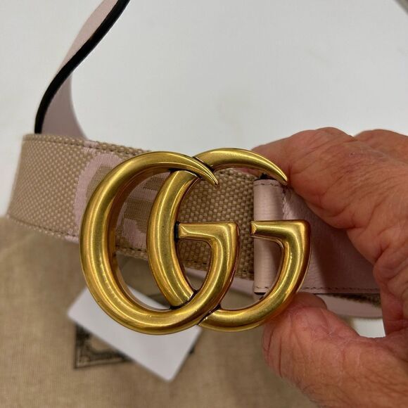 Women’s Gucci, jumbo GG leather/canvas belt size 90 cm made in Italy - Picture 8 of 8